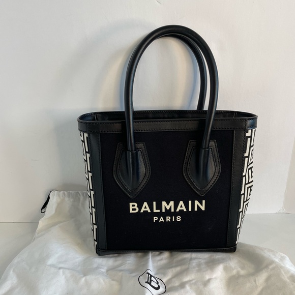 Balmain Paris B Army Logo mini tote handbag - Picture 2 of 8